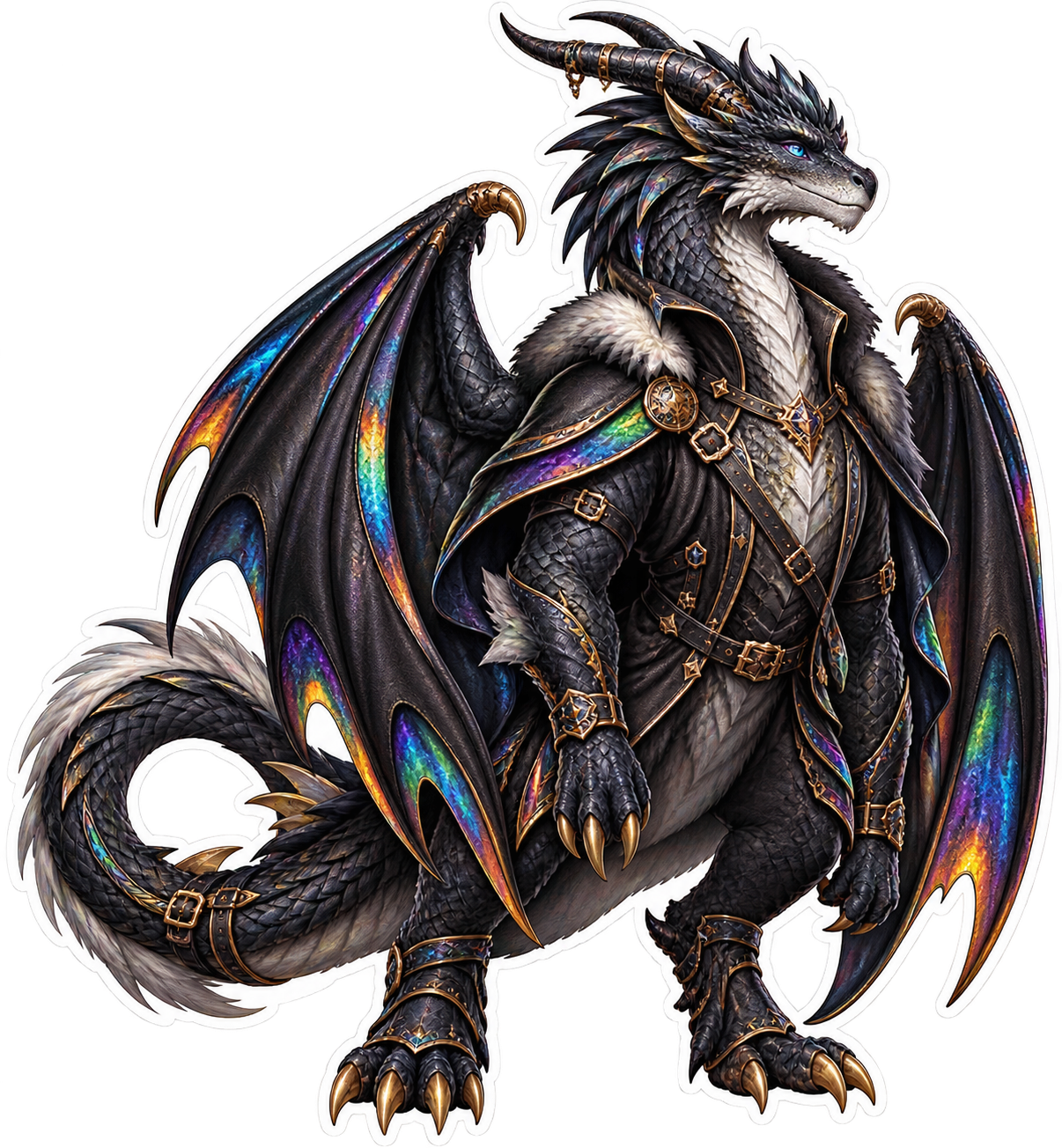 Leatherwing Dragon die-cut sticker