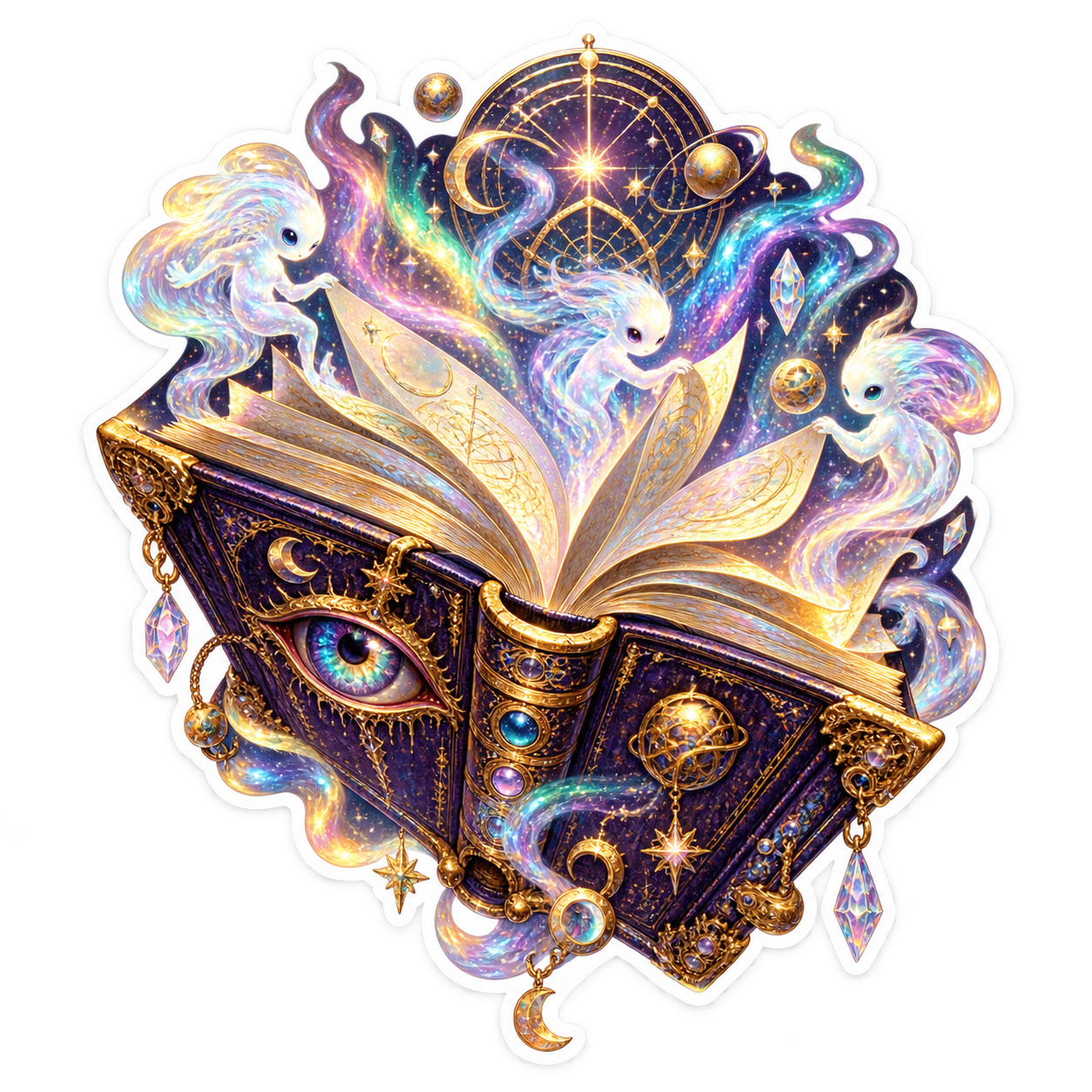 The Book That Reads You die-cut sticker