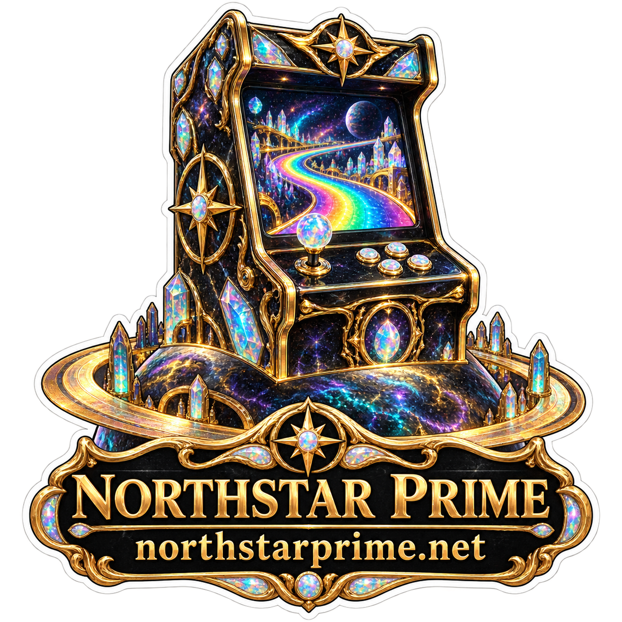 Arcade Planet sticker artwork