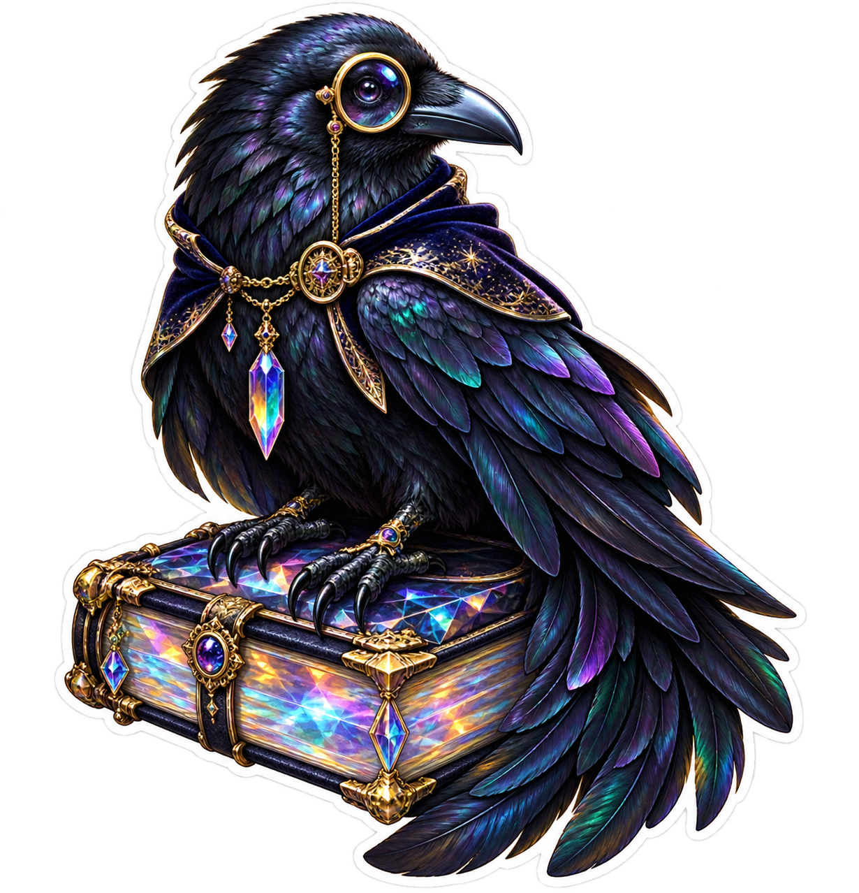 Midnight Archive Crow die-cut sticker