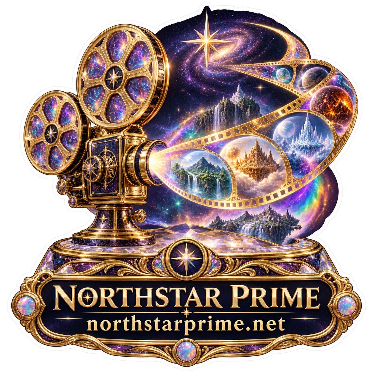 Cinema Comet sticker artwork