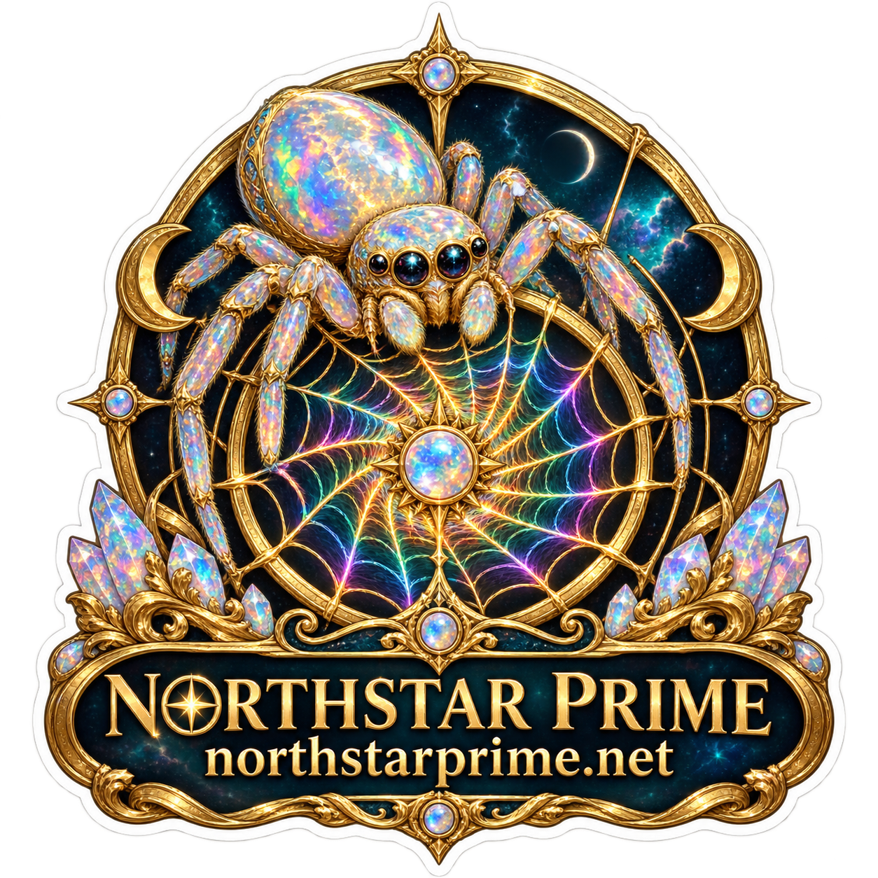 Loomwheel Spider sticker artwork