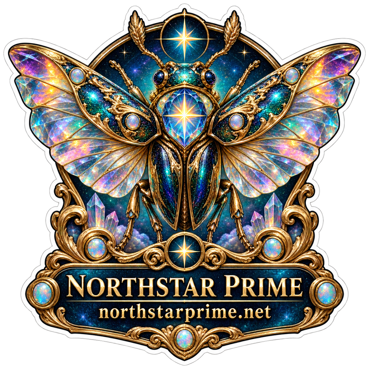 Prism Beetle sticker artwork
