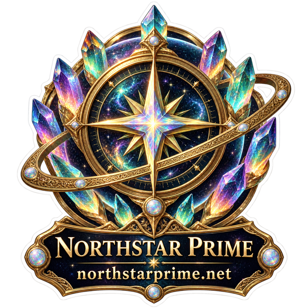 Star Compass sticker artwork