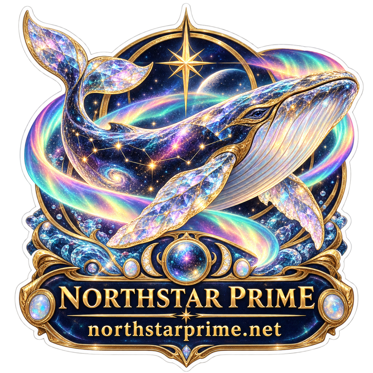 Star Whale sticker artwork