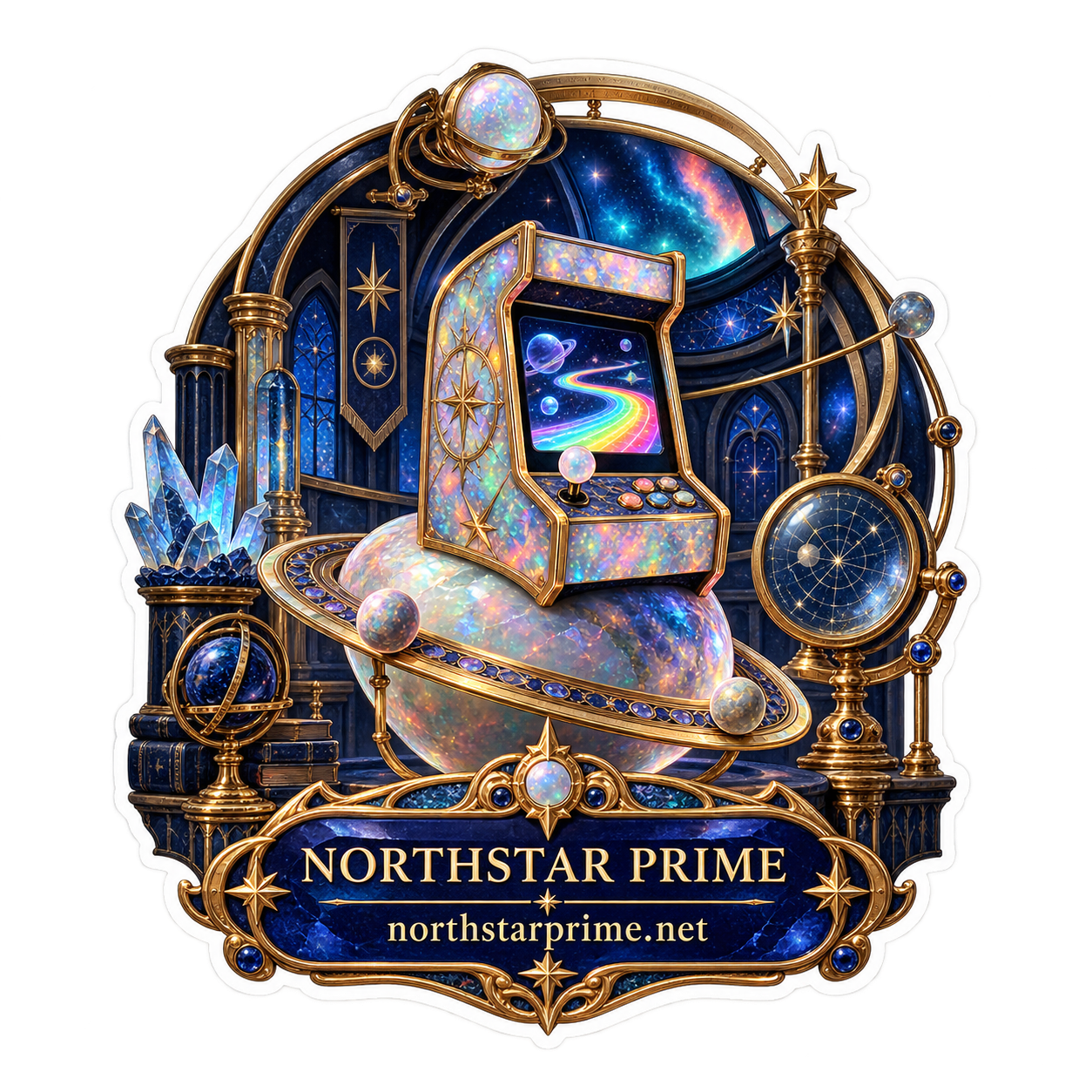Arcade Planet sticker artwork