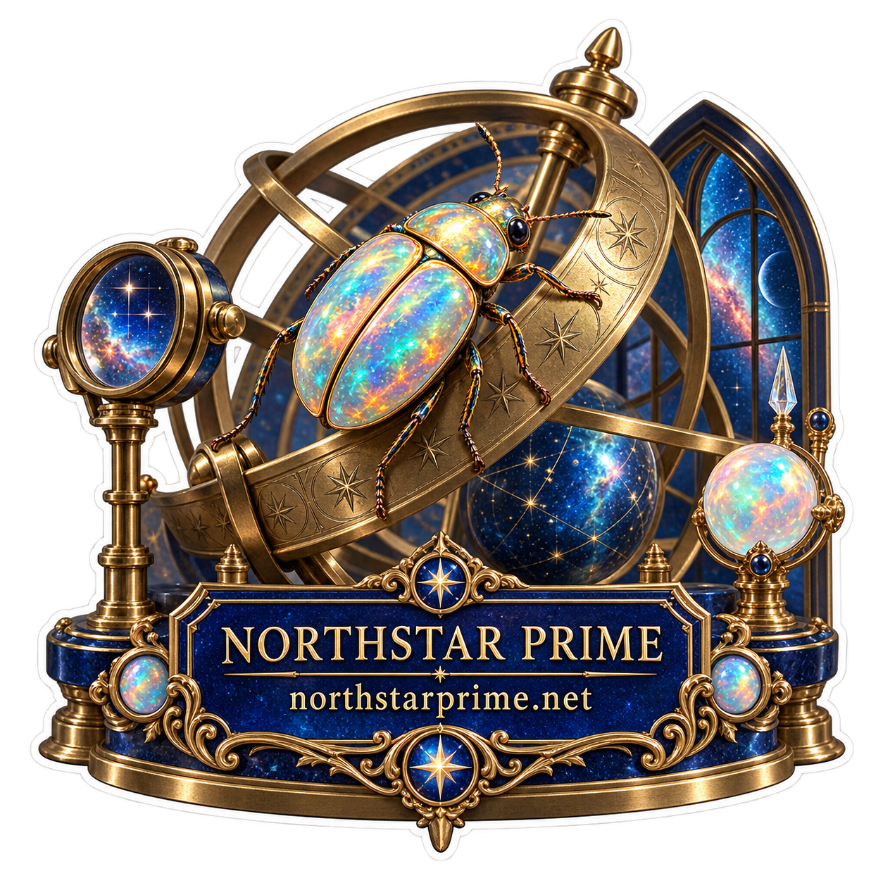 Prism Beetle sticker artwork