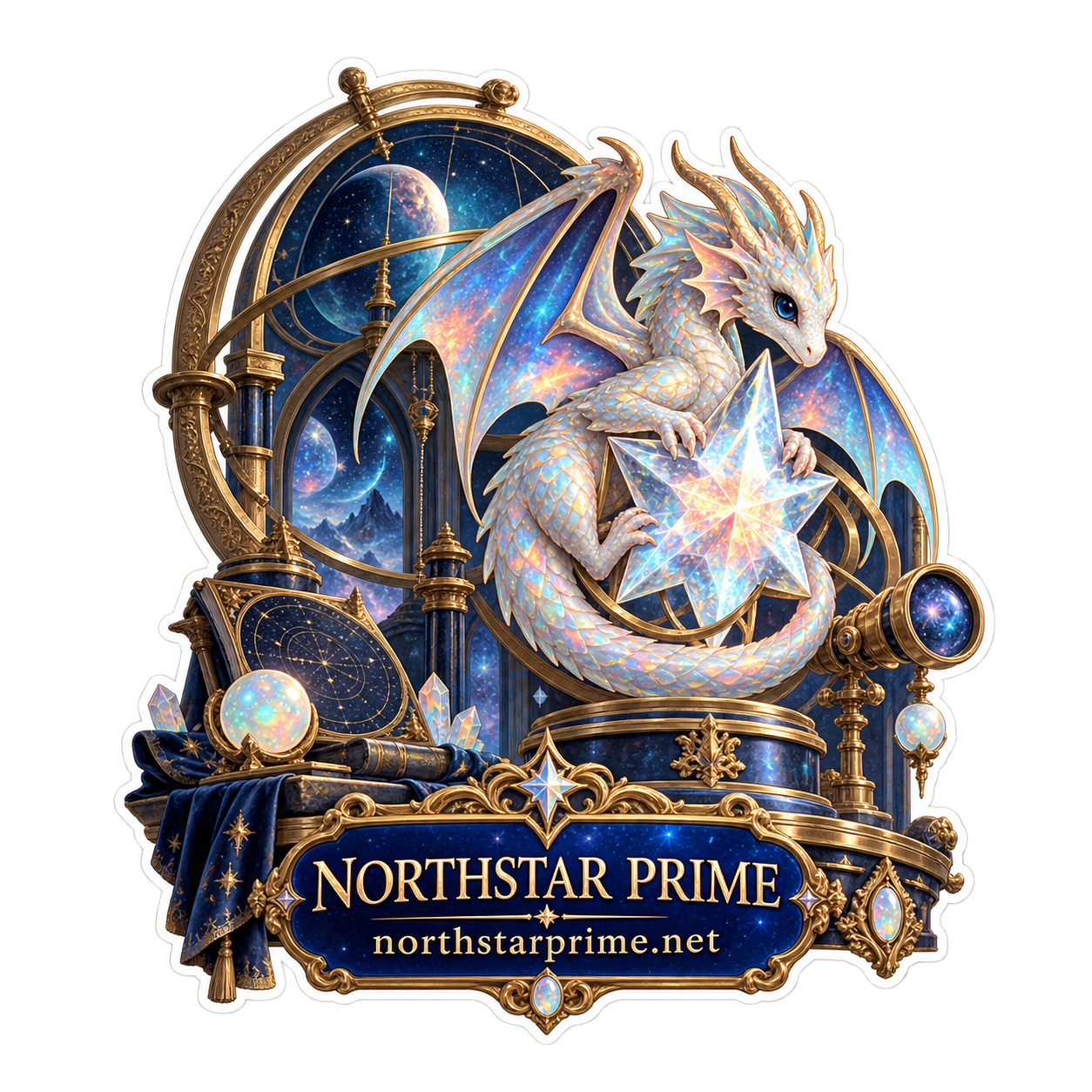 Prism Dragon sticker artwork