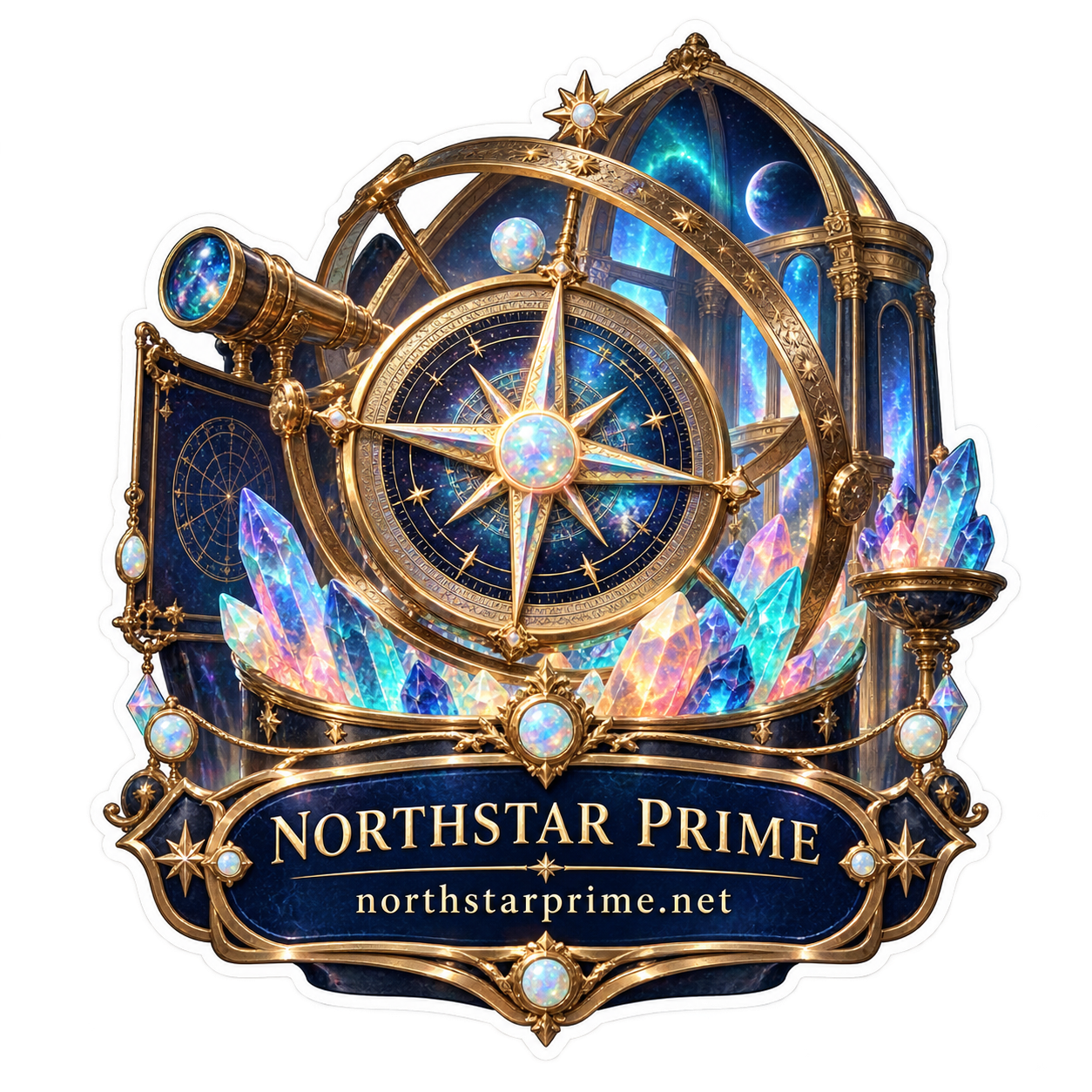 Star Compass sticker artwork