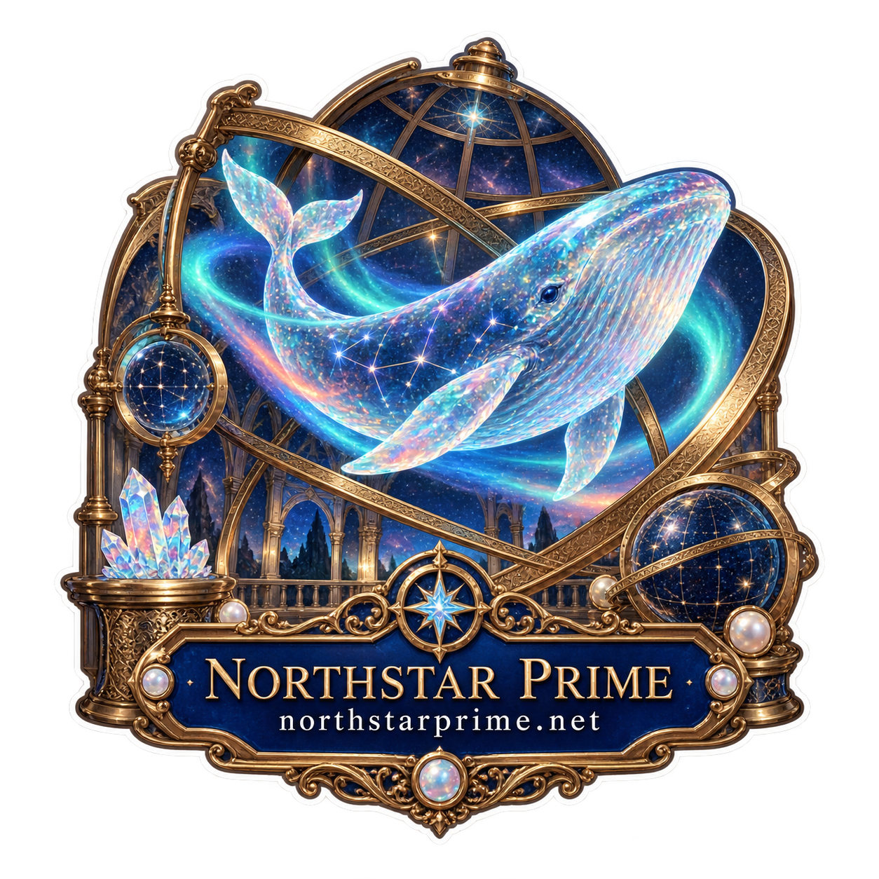 Star Whale sticker artwork