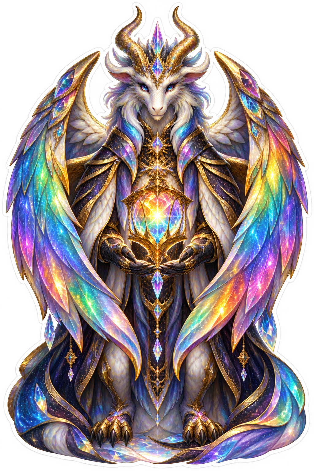 Prismatic Guardian die-cut sticker