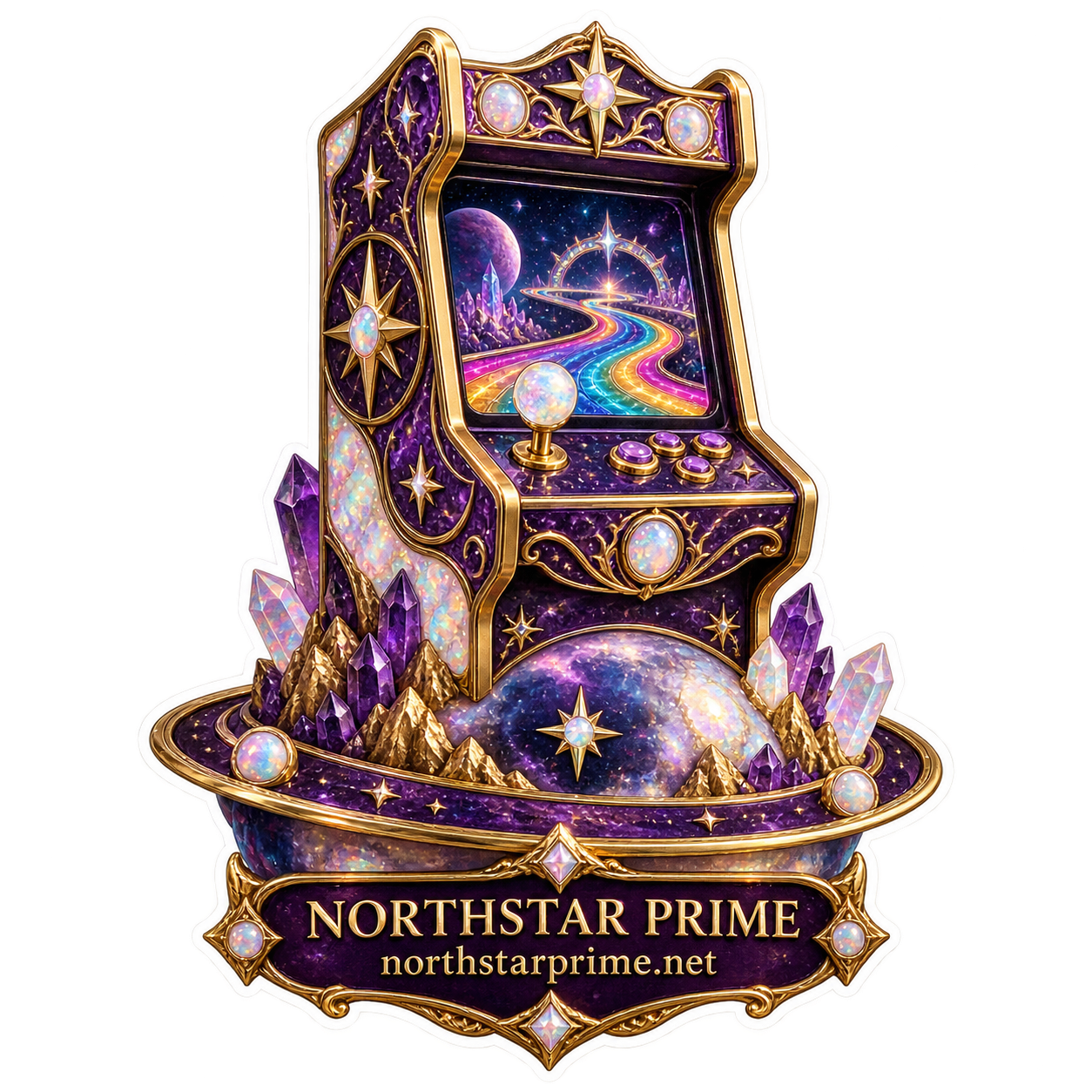 Arcade Planet sticker artwork