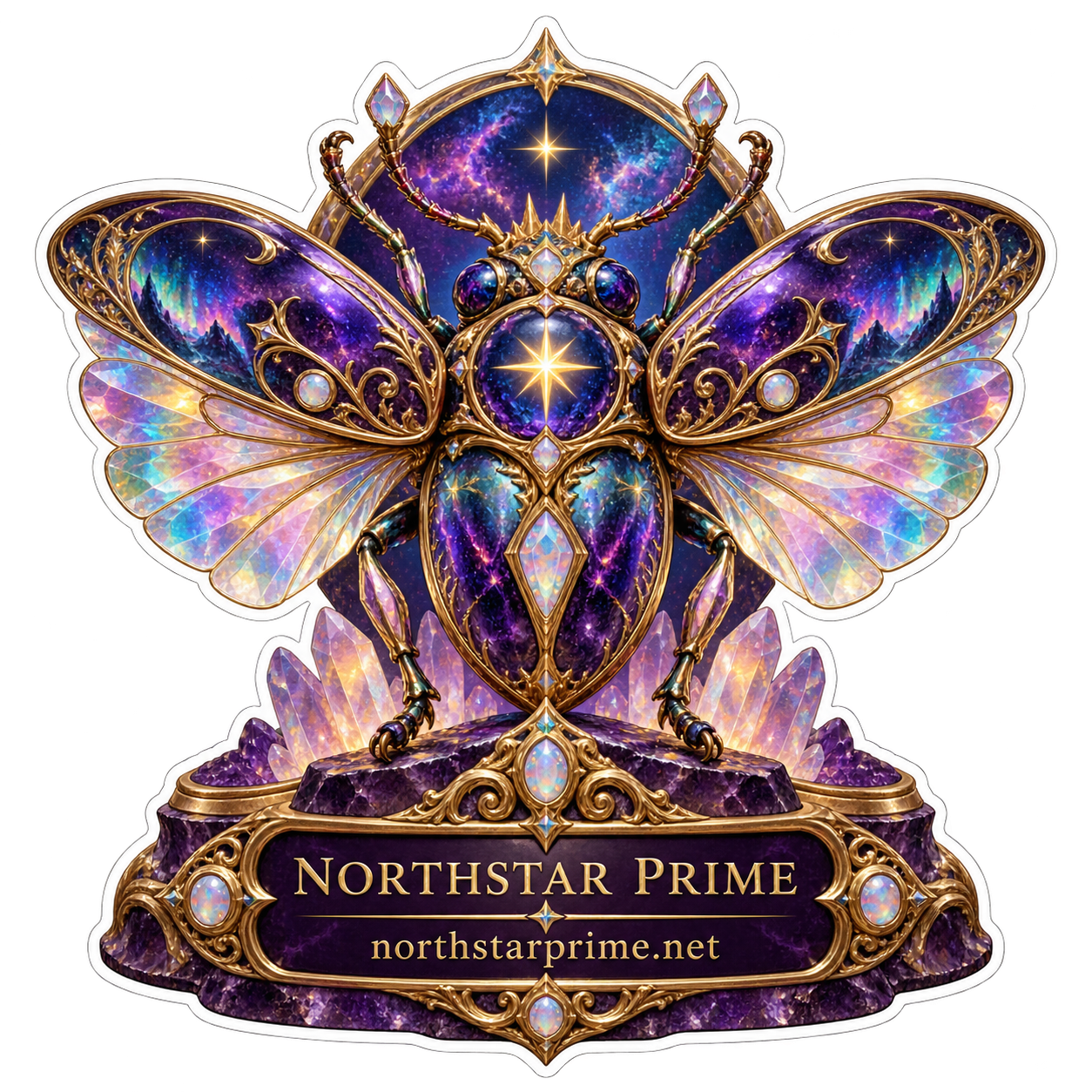 Prism Beetle sticker artwork