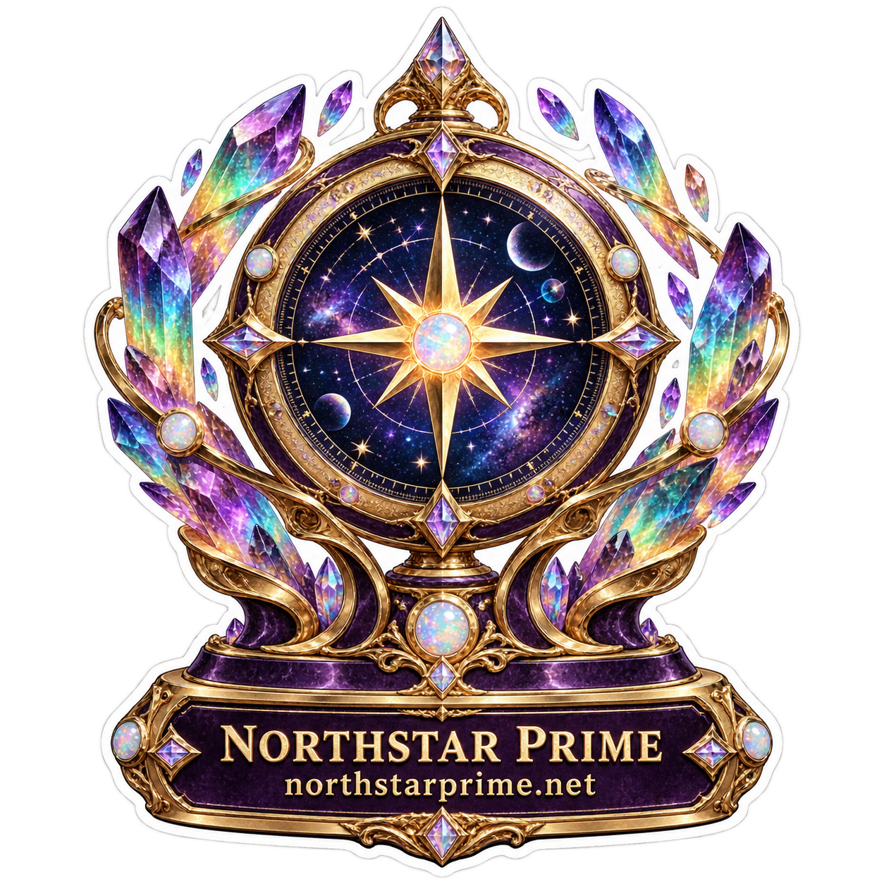 Star Compass sticker artwork