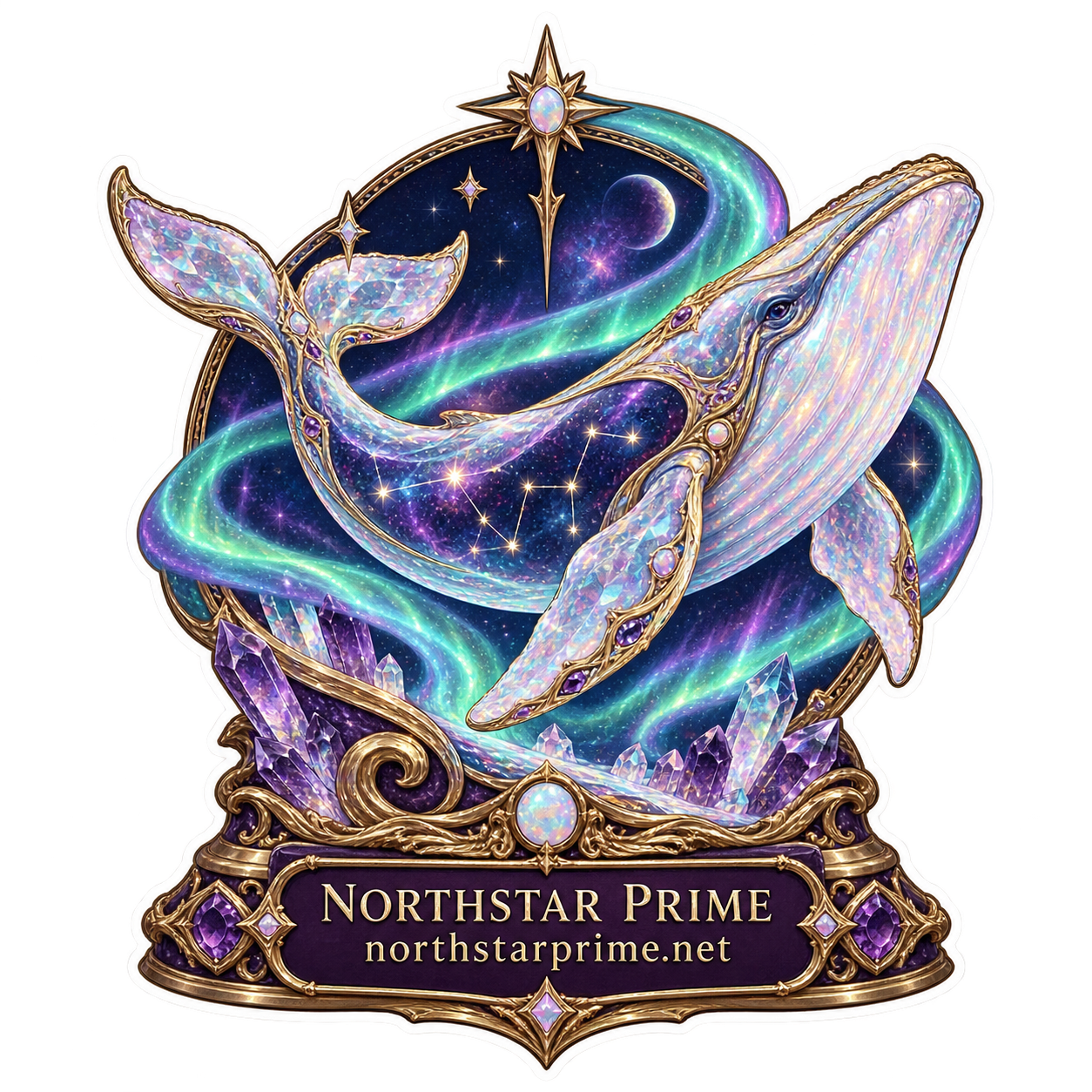 Star Whale sticker artwork