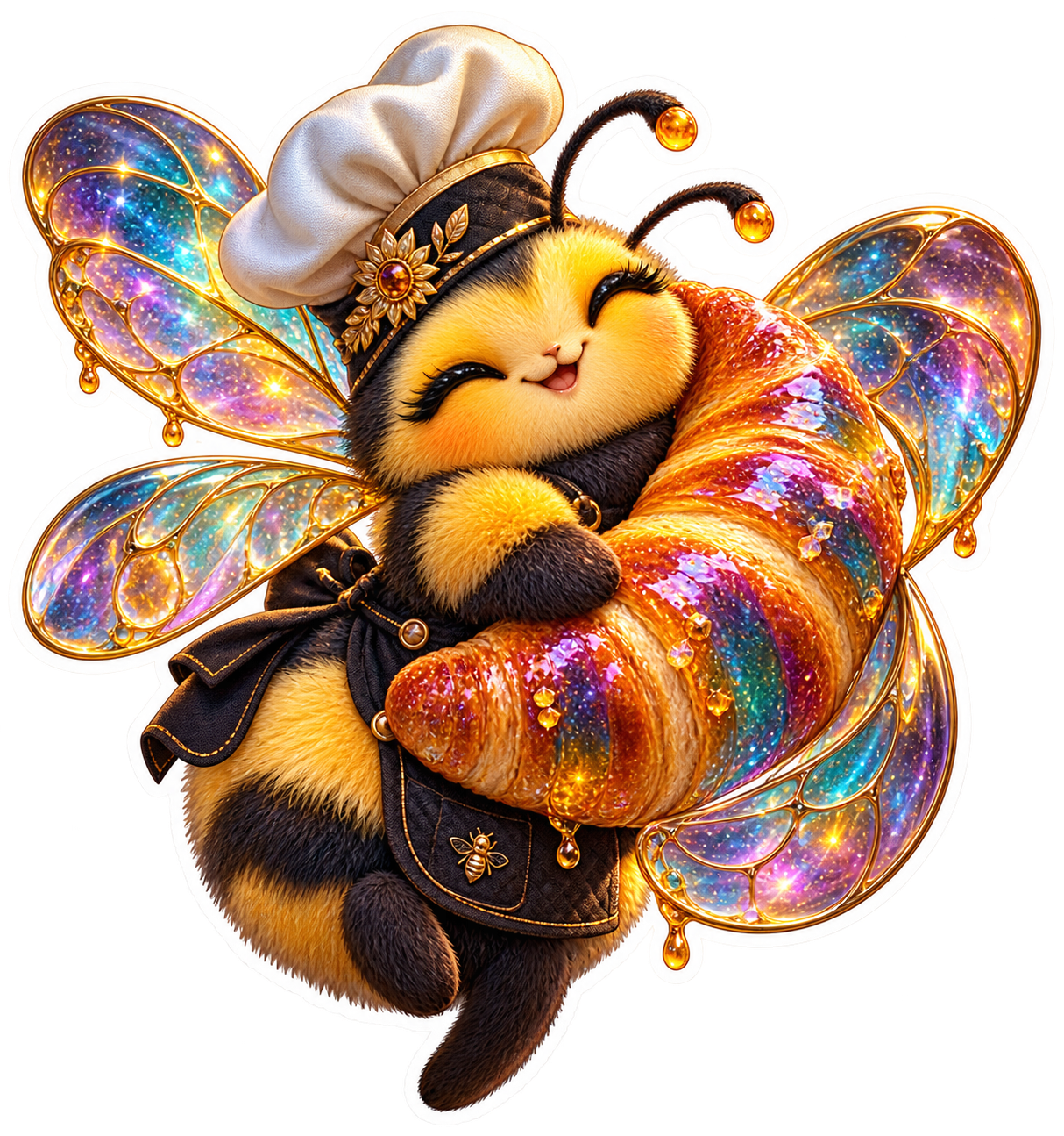 Sunhive Baker Bee die-cut sticker