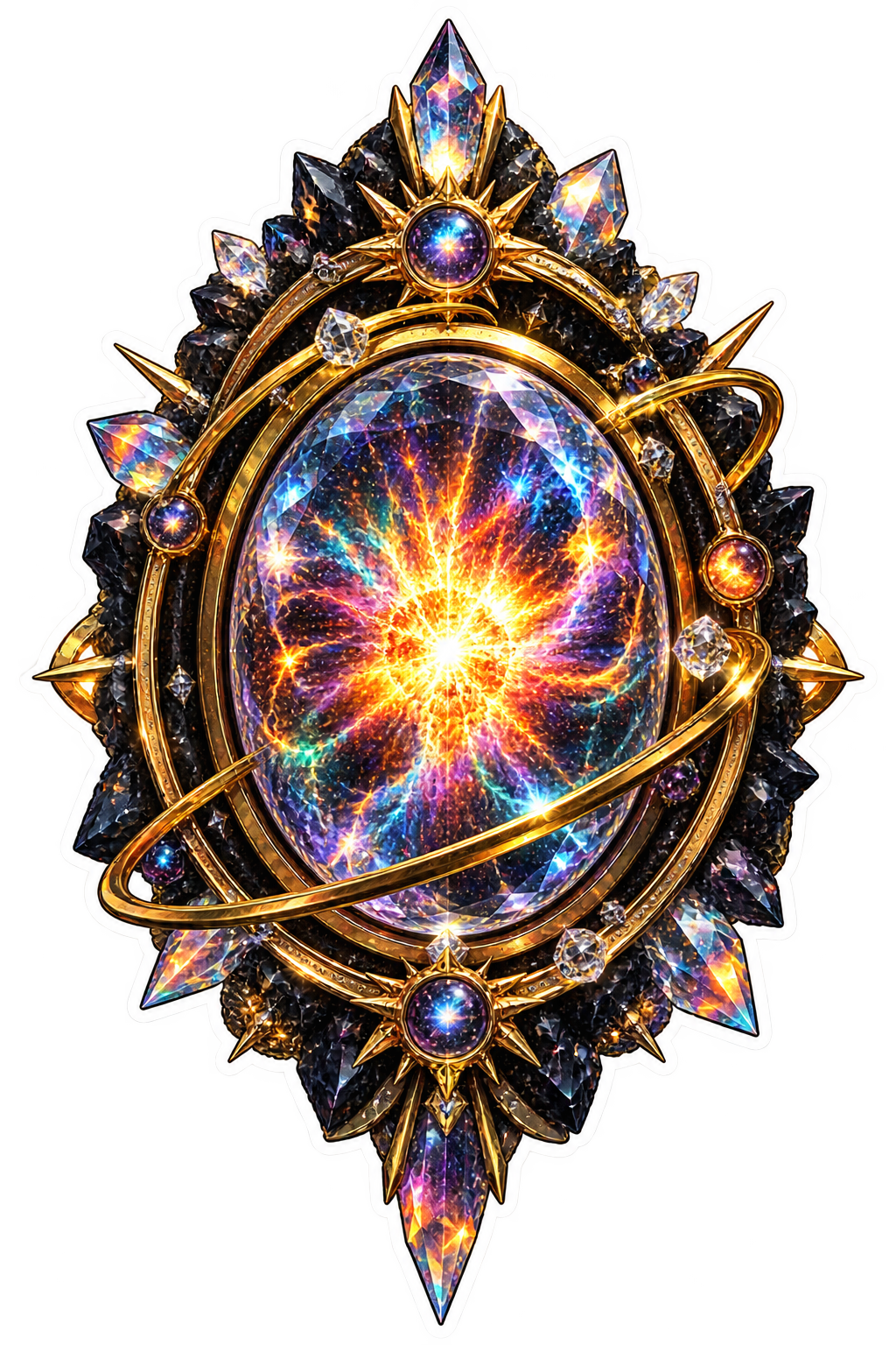 Thousandfold Supernova Reliquary die-cut sticker