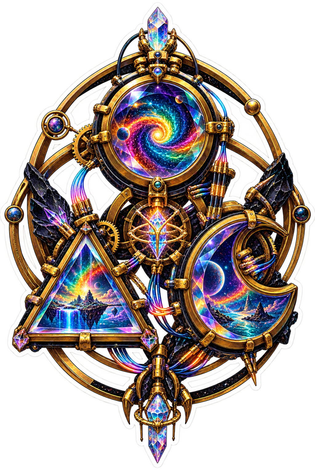 Trioptic Prism Portal die-cut sticker